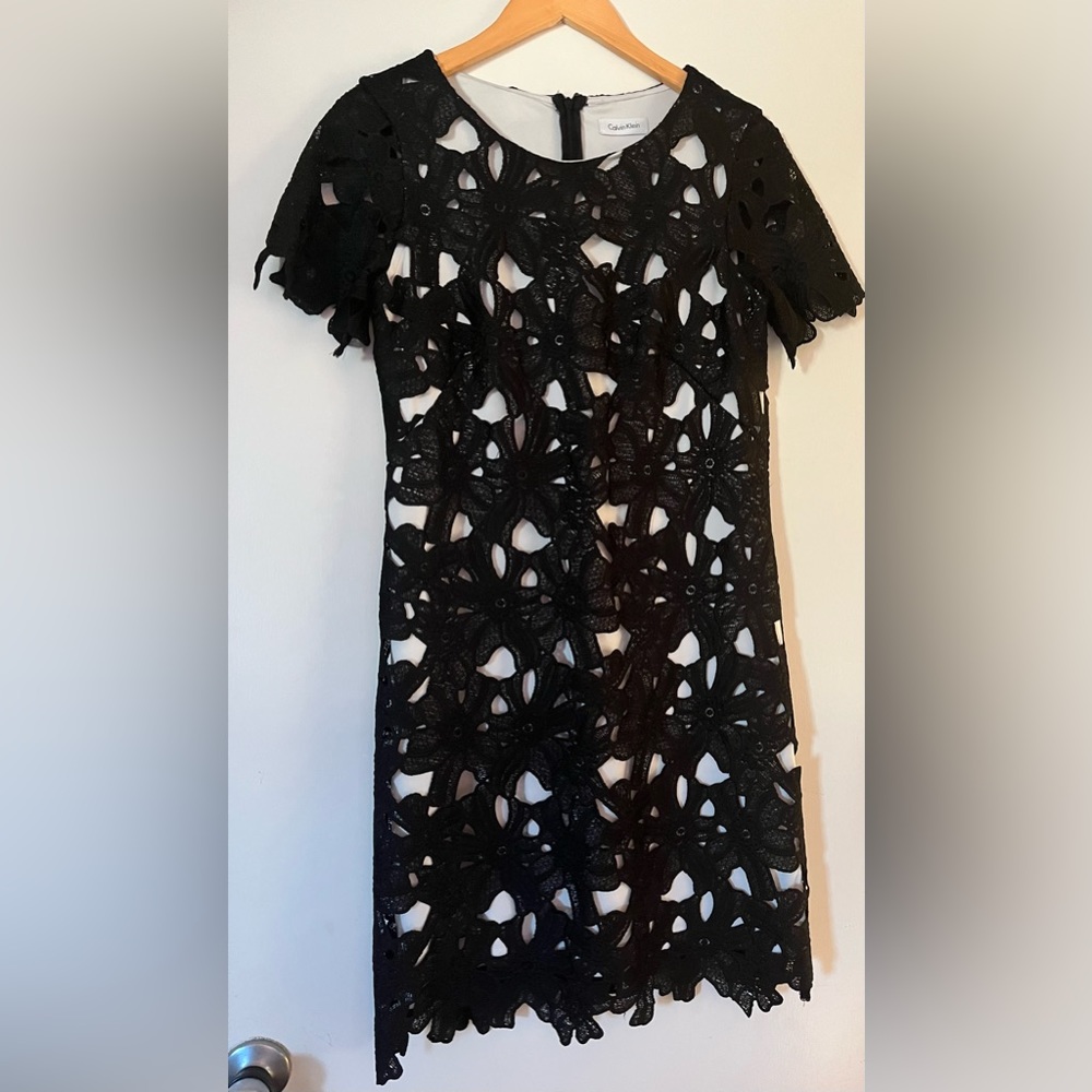 Black Calvin Klein Lace Dress